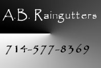 A.B. Rain Gutters Logo